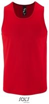 Camiseta Tecnica Tirantes Hombre Sporty Sols - Color Rojo